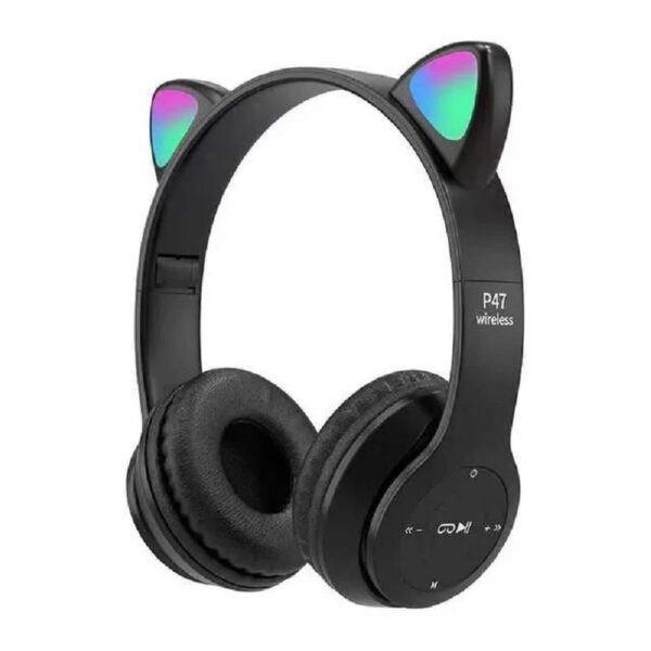 هدفون بلوتوثی Cat Ear P47M - Image 2